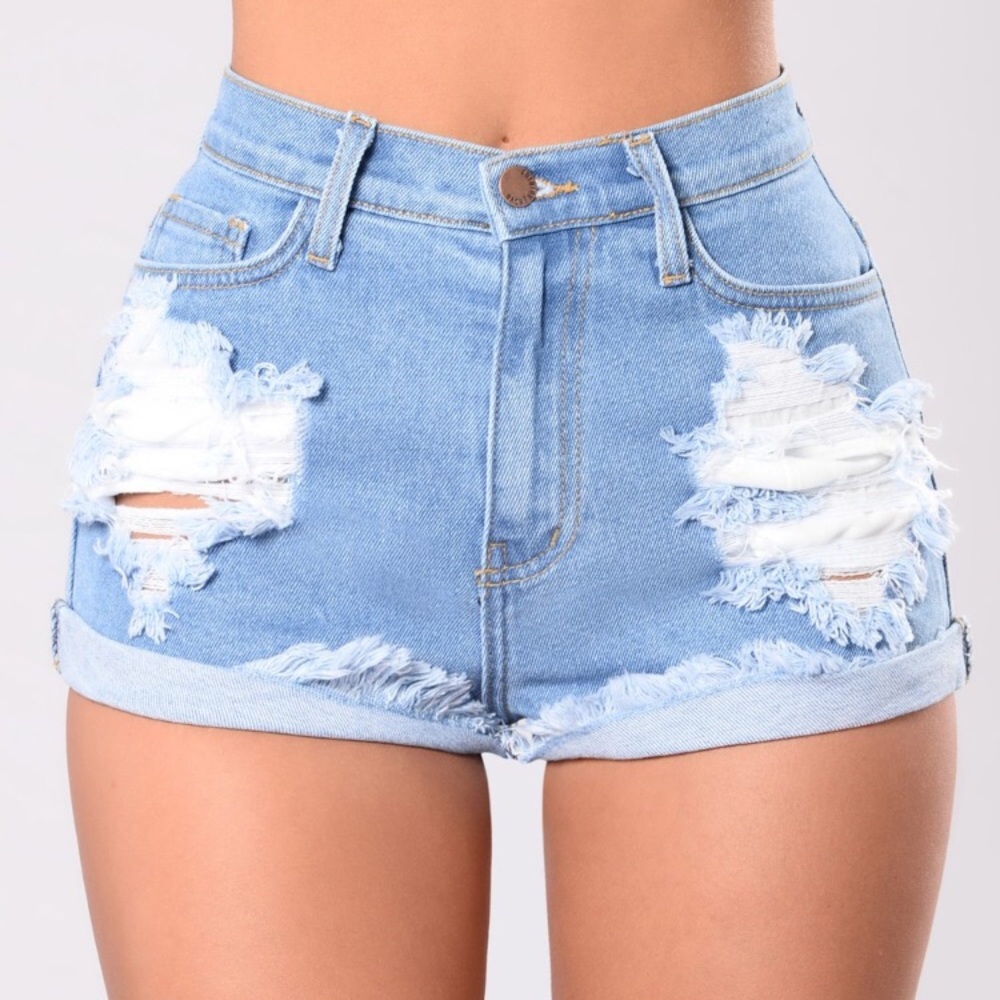 Longest Summer Denim High Waist Shorts